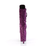 Fl�jl 20 cm FLAMINGO-1045VEL lilla ankelst�vler med h�je h�le + t�kapper