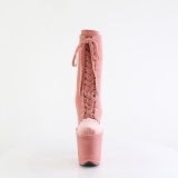 Fljl 20 cm FLAMINGO-1045VEL rosa ankelstvler med hje hle + tkapper