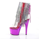Fuchsia 18 cm ADORE-1017RSF ankelst�vler til damer med frynser