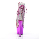 Fuchsia 18 cm ADORE-1017RSF ankelst�vler til damer med frynser