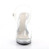 Gennemsigtig 11,5 cm FLAIR-408MG High Heels Sko til M�nd