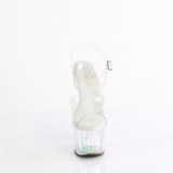 Gennemsigtig 18 cm ADORE-708HT Farverige plateau hjhlede sandaler kvinder