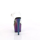 Gennemsigtig 18 cm ADORE-708HT Lilla plateau h�jh�lede sandaler kvinder