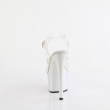 Gennemsigtig 18 cm ADORE-708HT S�lv plateau h�jh�lede sandaler kvinder