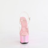 Gennemsigtig 18 cm ADORE-708HT rosa plateau hjhlede sandaler kvinder