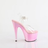 Gennemsigtig 18 cm ADORE-708HT rosa plateau hjhlede sandaler kvinder