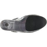Gennemsigtig 18 cm ADORE-708MG glitter plateau high heels sko