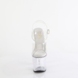 Gennemsigtig 18 cm BLISS-708 plateau perle h�je h�le sko