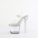 Gennemsigtig 18 cm BLISS-708 plateau perle h�je h�le sko