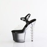 Gennemsigtig 18 cm BLISS-7082 plateau perle h�je h�le sko