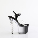 Gennemsigtig 18 cm BLISS-7082 plateau perle h�je h�le sko