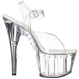 Gennemsigtig 18 cm Pleaser ADORE-708LS H�je H�le Plateau