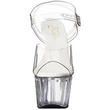 Gennemsigtig 18 cm Pleaser ADORE-708LS H�je H�le Plateau
