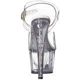 Gennemsigtig 18 cm Pleaser ADORE-708LS H�je H�le Plateau