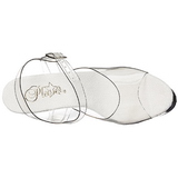 Gennemsigtig 18 cm Pleaser ADORE-708LS H�je H�le Plateau