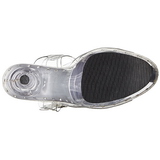 Gennemsigtig 18 cm Pleaser ADORE-708LS H�je H�le Plateau