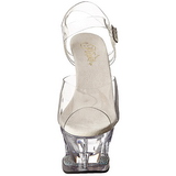 Gennemsigtig 18 cm Pleaser MOON-708DM H�je H�le Plateau