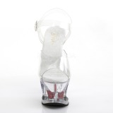 Gennemsigtig 18 cm Pleaser MOON-708HRS H�je H�le Plateau