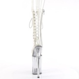 Gennemsigtig 23 cm INFINITY-1050C ekstremt h�jh�lede ankelst�vler - h�je plateaust�vler