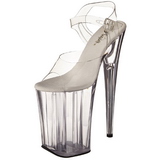 Gennemsigtig 23 cm Pleaser INFINITY-908 H�je H�le Plateau