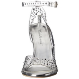 Gennemsigtig Krystal Sten 11,5 cm CLEARLY-430RS h�jh�lede sandaler til kvinder