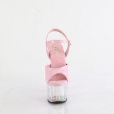 Gennemsigtig plateau 18 cm ADORE-709HT rosa højhælede sandaler kvinder
