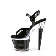 Gennemsigtige sandaler 18 cm SPECTATOR-709 h�jh�lede sandaler plateau