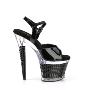 Gennemsigtige sandaler 18 cm SPECTATOR-709 h�jh�lede sandaler plateau