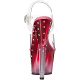 Gennemsigtige sandaler 18 cm STARDUST-708T h�jh�lede sandaler plateau