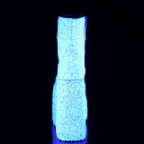 Glitter 18 cm STACK-201G m�nd ankelst�vler cyberpunk ankel boots ekstrem plateau