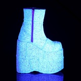 Glitter 18 cm STACK-201G m�nd ankelst�vler cyberpunk ankel boots ekstrem plateau