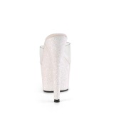 Glitter plateau 18 cm ADORE-701HMG h�jh�lede mules - pole dance mules