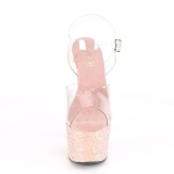 Glitter plateau 18 cm ADORE-708LG-4 h�jh�lede sandaler - pole dance sandaler