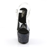 Glitter plateau 18 cm ADORE-708LG h�jh�lede sandaler - pole dance sandaler
