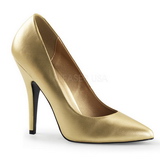 Gold Matte 13 cm SEDUCE-420 Pumps High Heels for Men