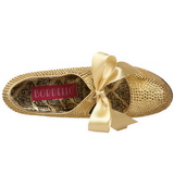 Gold Rhinestone 14,5 cm Burlesque TEEZE-04R Platform Pumps Women Shoes