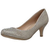 Gold Rhinestone 6,5 cm DORIS-06 High Heeled Evening Pumps Shoes