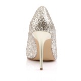 Guld Glimmer 10 cm CLASSIQUE-20 store st�rrelser stilettos sko