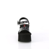 Hologram 6,5 cm DemoniaCult FUNN-10 emo lolita plateau sandaler med kilehle