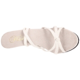Hvid Lak 12 cm FLAIR-436 High Heels Sko til M�nd