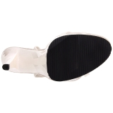 Hvid Lak 12 cm FLAIR-436 High Heels Sko til M�nd