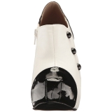 Hvid Lakl�der 13,5 cm CHLOE-11 store st�rrelser pumps sko