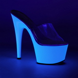 Hvid Neon 18 cm ADORE-701UV Plateau H�je Slip in Mules