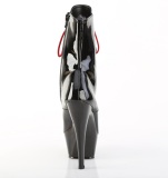 KISS-1020 - 15 cm platform h�je h�le boots lakl�der sorte