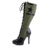Kunstlæder 11,5 cm ARENA-2022 funtasma cosplay støvler med høje hæle