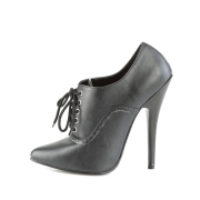 Kunstl�der 15 cm DOMINA-460 high heels oxford sko m�nd