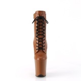 Kunstl�der 20 cm FLAMINGO-1020 caramel ankelst�vler damer med plateaus�l