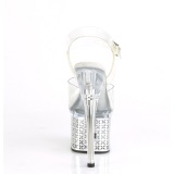 LED p�re plateau 18 cm DISCOLITE-708FLP h�jh�lede sandaler - pole dance sandaler