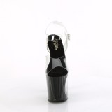 LED p�re plateau 19 cm CIRCLE-708LT h�jh�lede sandaler - pole dance high heels