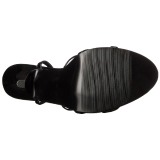 Laklder 15 cm DOMINA-108 fetish sandaler med stilethl